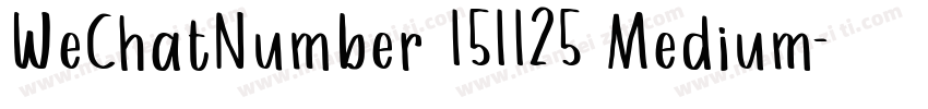 WeChatNumber 151125 Medium字体转换